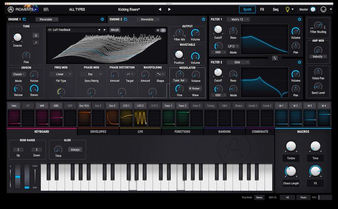 Hovedbilde Arturia Pigments, Polychrome Software Synthesizer, Download version