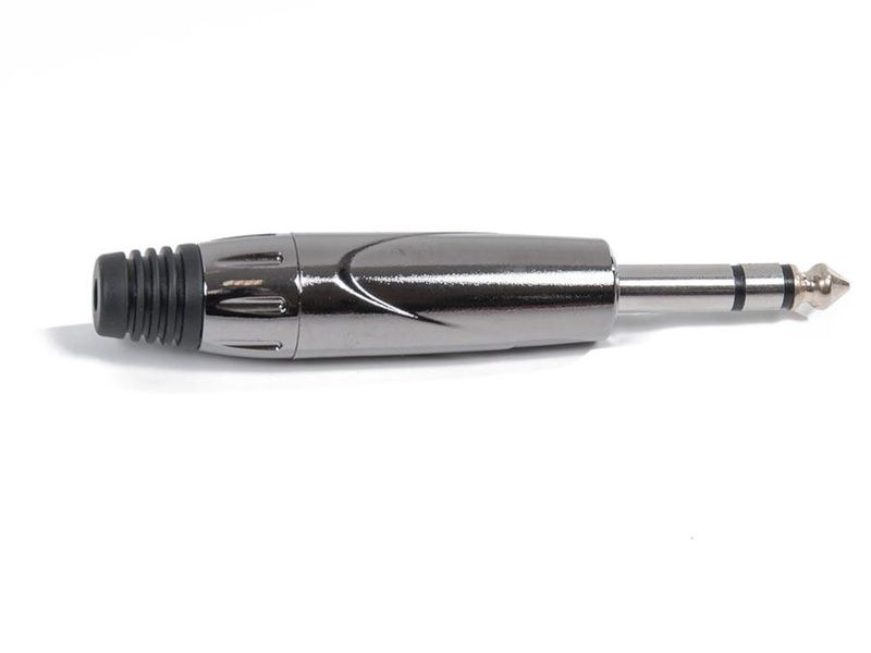 SLX-audio CJ3M006 jackplugg stereo, sort krom