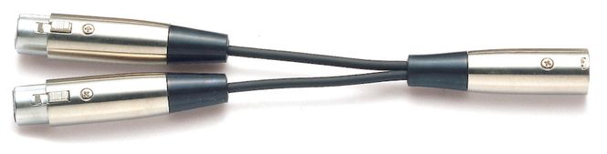 Hovedbilde AMP CYC-10, 15 CM Y-Splitt, XLR han - 2 stk. XLR hun