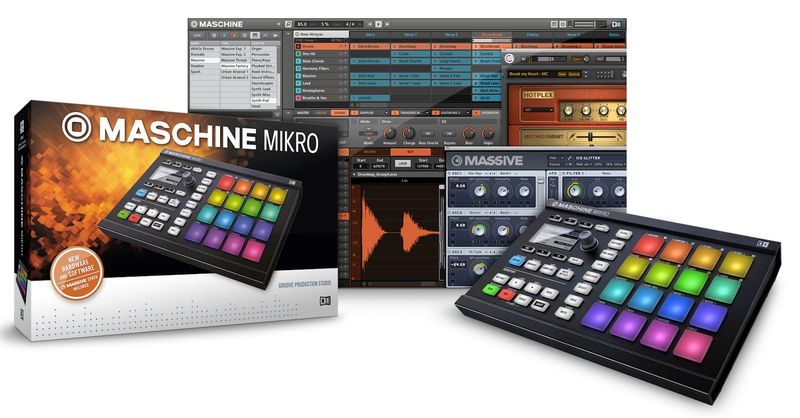Native Maschine Mikro MKII, Black, Groove Produksjonssystem
