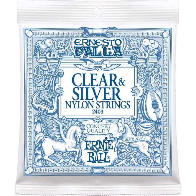 Hovedbilde Ernie Ball EB-2403 Clear & Silver Nylon Strenger