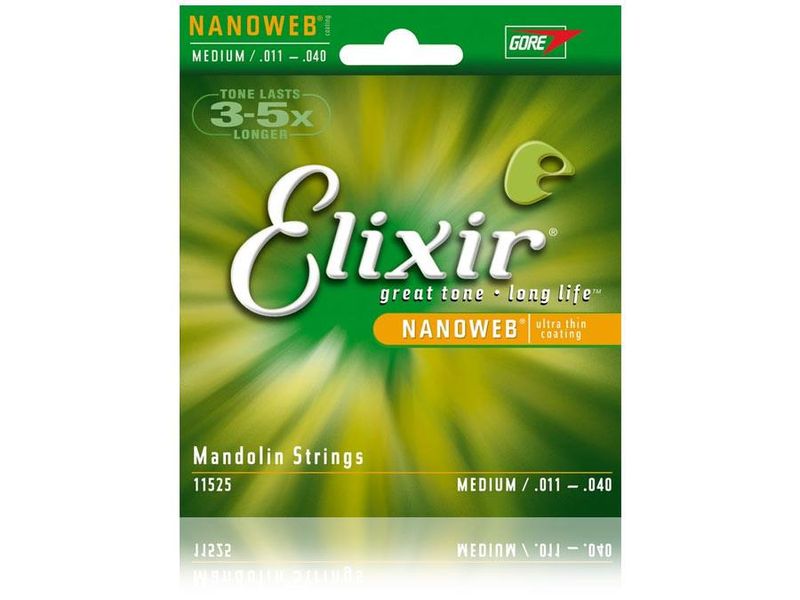 Elixir 11500 Mandolin 80/20 Bronze NANOWEB 010-034