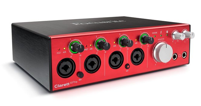 Hovedbilde Focusrite Clarett 4pre, Thunderbolt lydkort