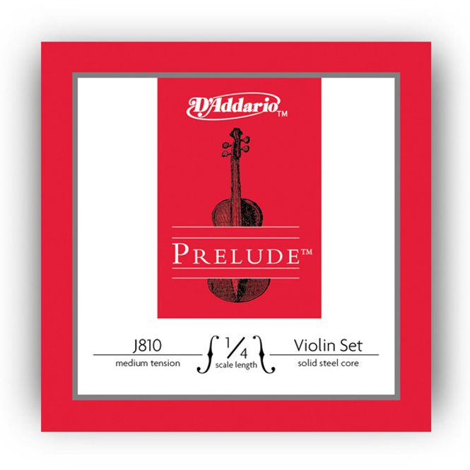 Hovedbilde D'Addario J810 1/4M Prelude Violin Set, Fiolinstrenger