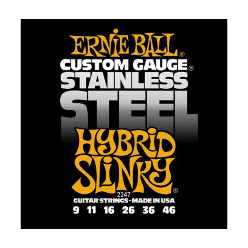 Ernie Ball EB-2247 Hybrid Slinky Stainless Steel, 09-46