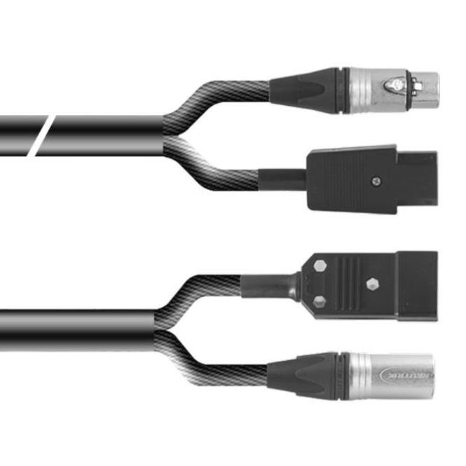 Hovedbilde PROAUDIO TOUR76460L02 Kombikabel, 2m, XLRm-XLRf + EUR/EUR