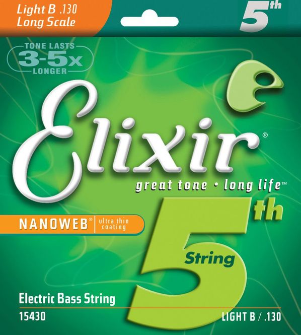 Hovedbilde Elixir 15430 Nickel Plated Steel Single Bass NANOWEB Long Scale 130