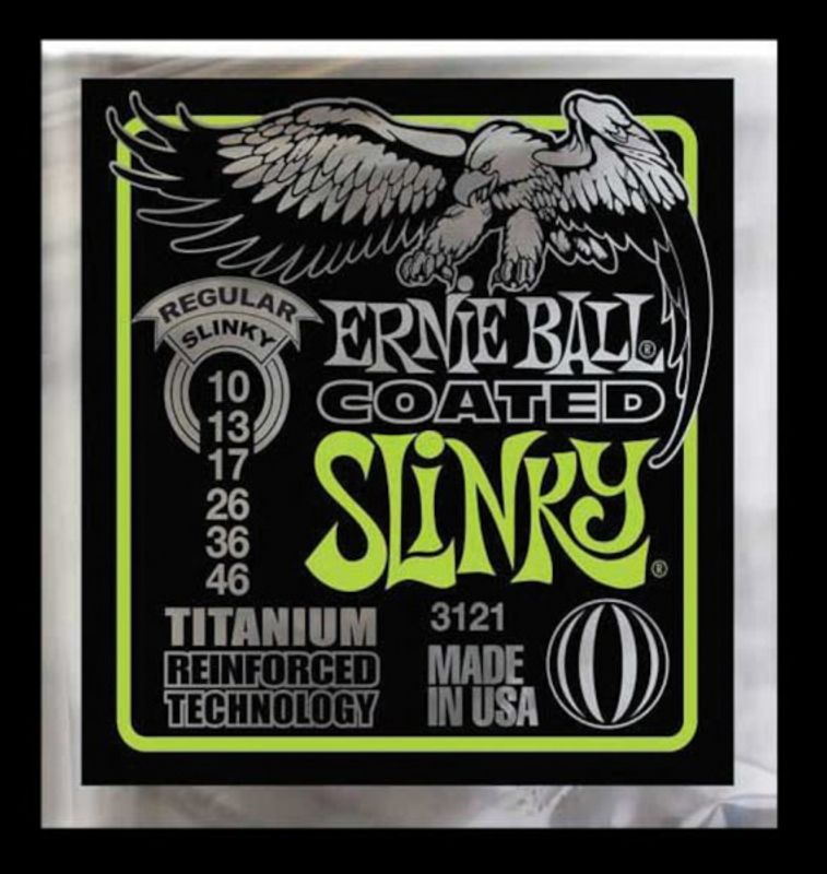 Ernie Ball EB-3121 Coated regular slinky titanium