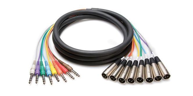 Hovedbilde Hosa STX804M Multikabel, 8 balanserte jack / 8 XLR (han), 4m