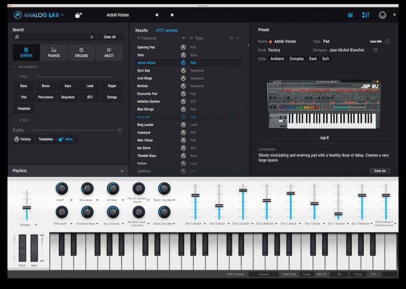Arturia V-COLLECTION-6 Softwarepakke, Fysisk Eske