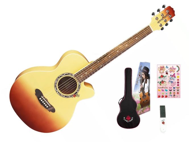 Hovedbilde Gypsy Rose GRA1K-CMB Gitarpakke, Caramel Burst