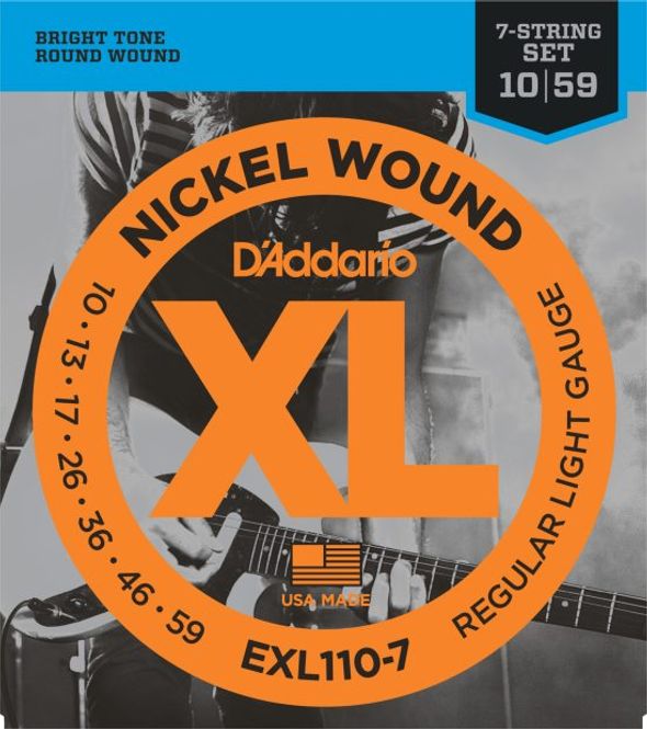 Hovedbilde D'Addario EXL110-7 El.Gitar Strenger, 7 str., 10-56