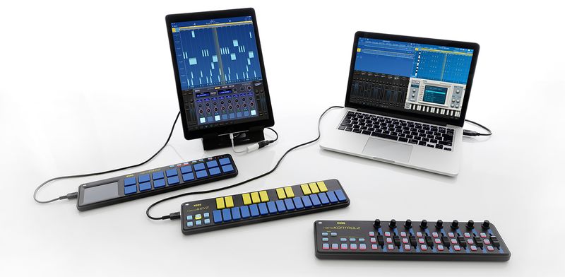 Korg NANOKNTRL2-BLYL USB Controller, Blue/Yellow