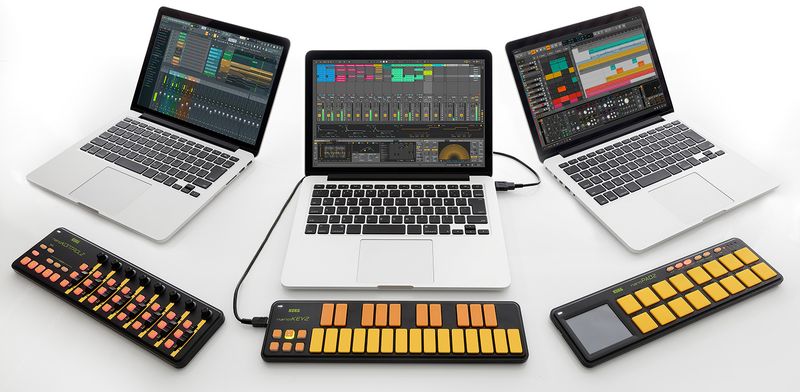 Korg NANOPAD2-ORGR  USB Controller, Orange/Grey