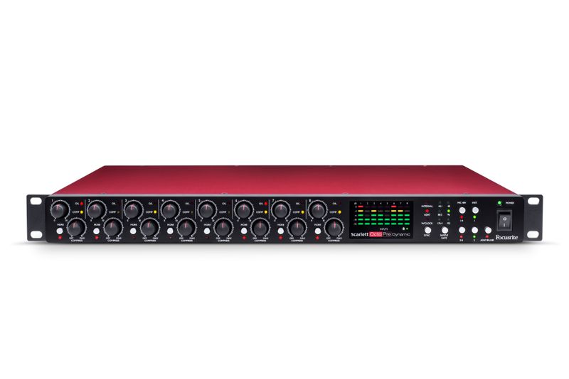 Focusrite Scarlett Octopre Dynamic, 8 X Mik/Linje med Compressor & ADAT