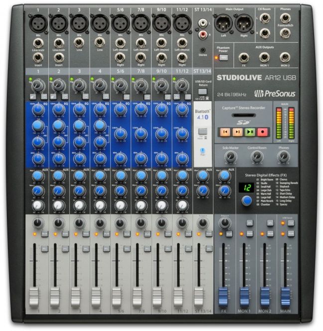 Hovedbilde Presonus StudioLive AR12, 12 kanals USB Hybrid Mikser