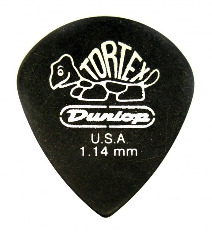 Dunlop Tortex Pitch Black Jazz III 482R, Plekter, 1.14