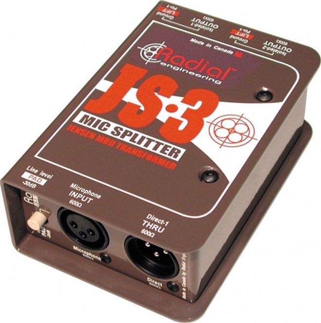 Hovedbilde Radial JS3 - Passive microphone splitter