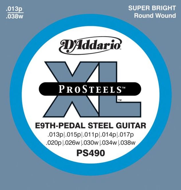 Hovedbilde D'Addario EPS490 ProSteels, Pedal Steel Strings. for E9-stemt Pedal Steel ...