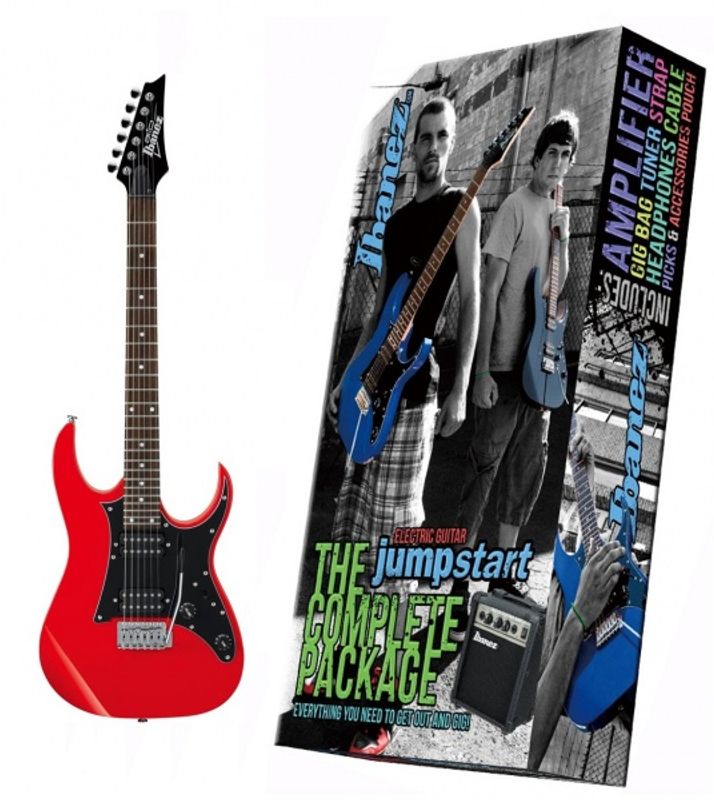 Ibanez IJRG200-BK Jumpack, Gitarpakke, Rød